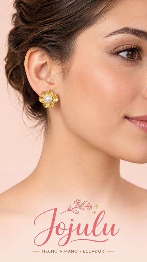 Aretes Flor de Perla