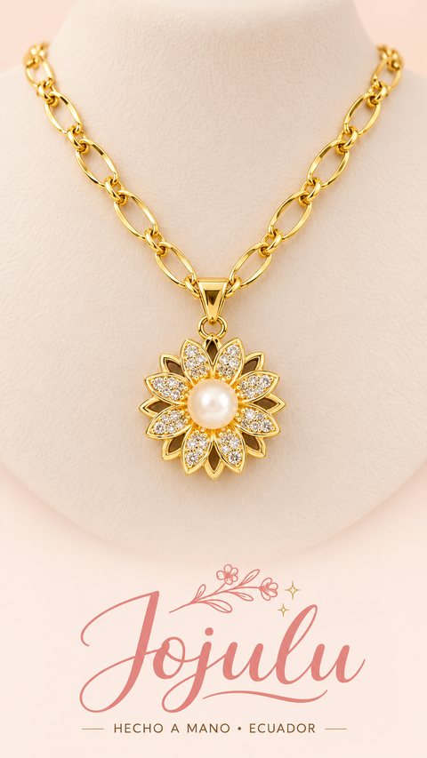 Collar Flor Dorada