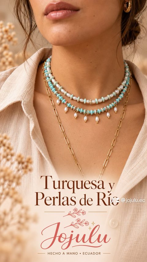 Turquesa y Perlas de Río