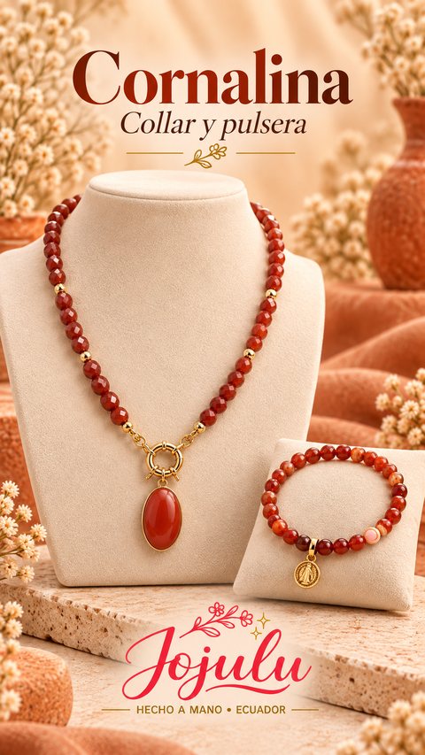 Collar Cornalina Oval — vista 1