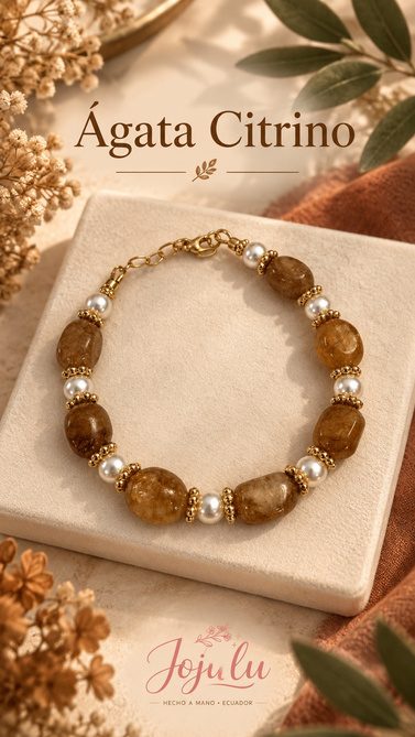 Pulsera Ágata Citrino