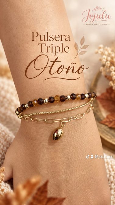 Pulsera Triple Otoño