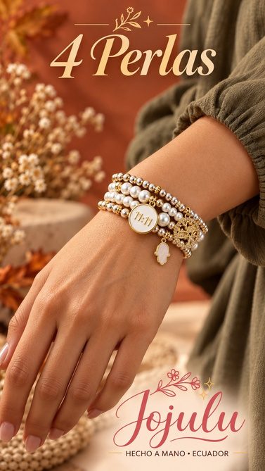 Pulsera 4 Perlas