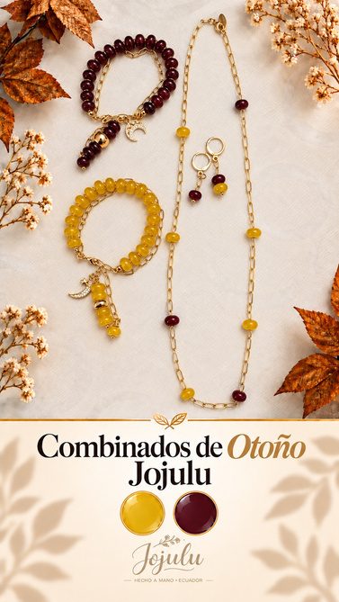 Combinado de Otoño Amarillo y vino