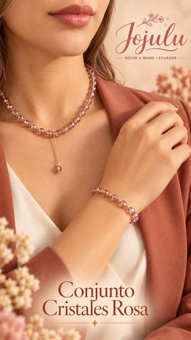 Conjunto Cristales Rosa Cristales #10