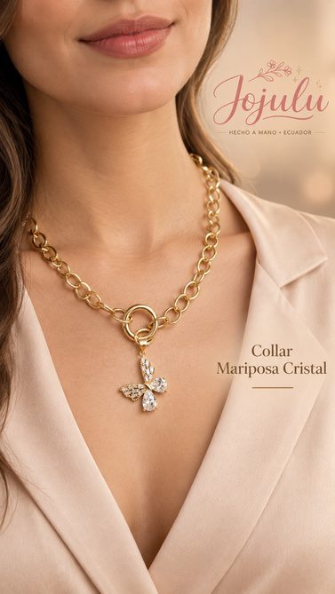 Collar Mariposa Cristal