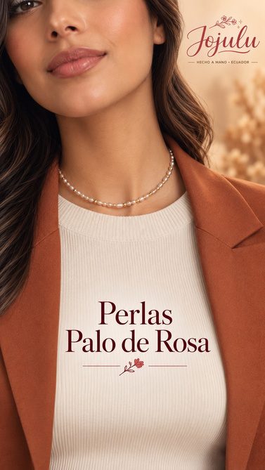 Collar Perlas Palo de Rosa