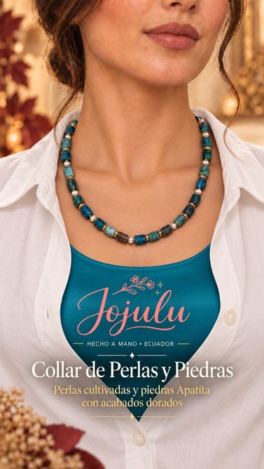 Collar de Perlas y Piedras