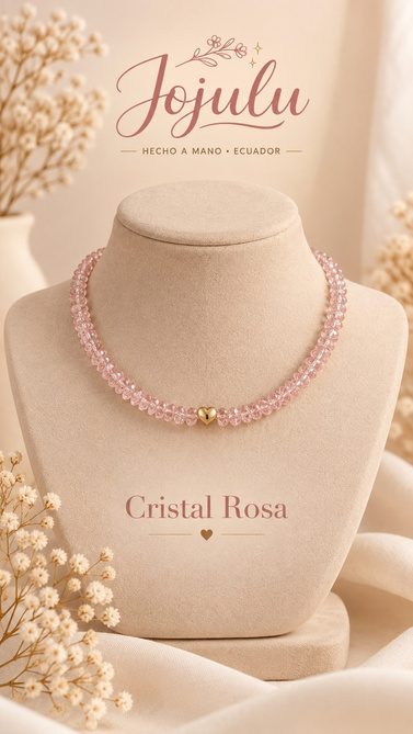 Collar Cristal Rosa