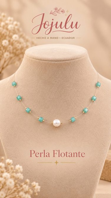 Collar Perla Flotante