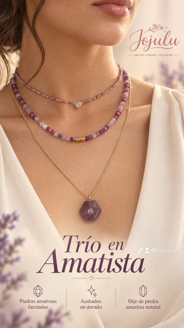 Trío en Amatista