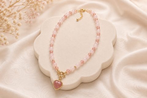 Collar Cuarzo Cherry