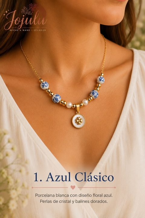 Collar Porcelana y Perla