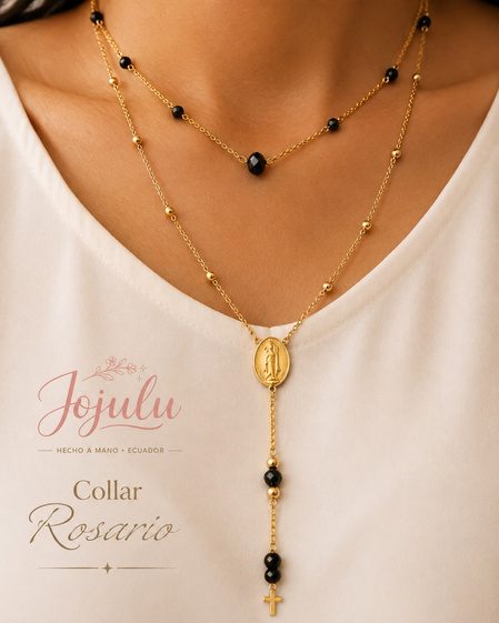 Collar Rosario Dorado