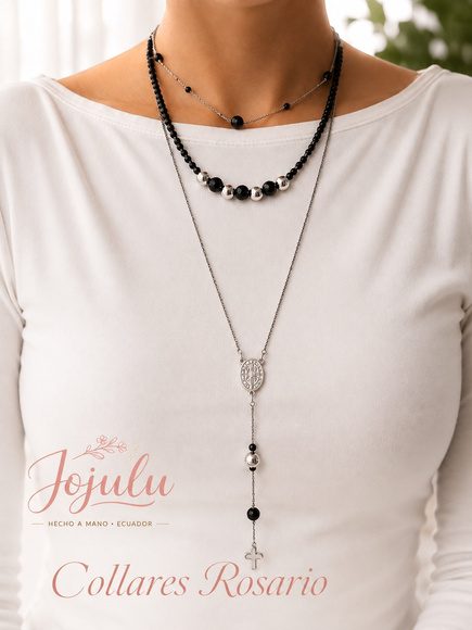 Collar Rosario Acero
