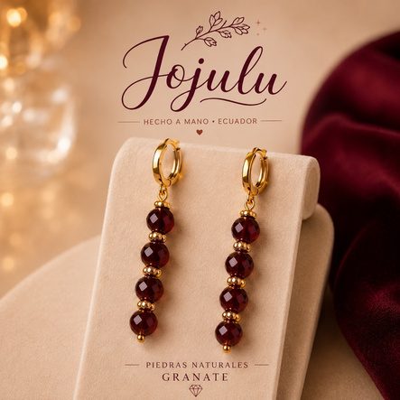 Aretes Éclat Bordeaux