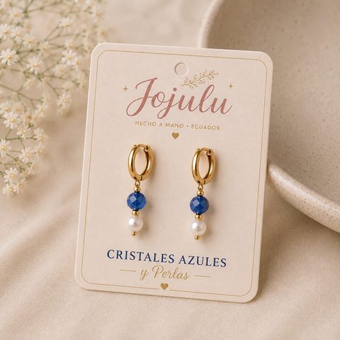 Aretes Cristal y Perla